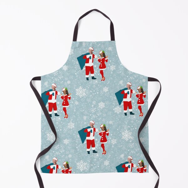 Item preview, xmas joe biden santa kamala harris icy snowflakes designed and sold by Gossip Rag.