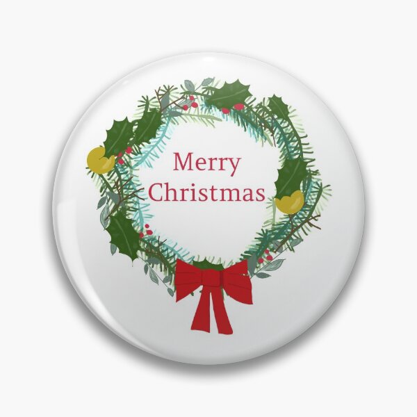 Item preview, Christmas Wreath Merry Christmas message designed and sold by Paxbear Tees.