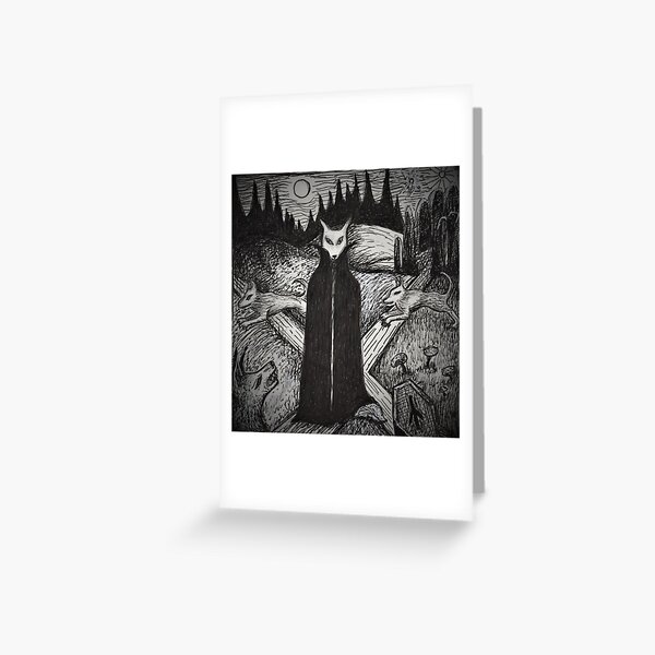 Item preview, W is a Werewolf Who Howls at the Moon designed and sold by The Mysterious Domain Alyne Whiteswan Fine Art Prints and Merch.