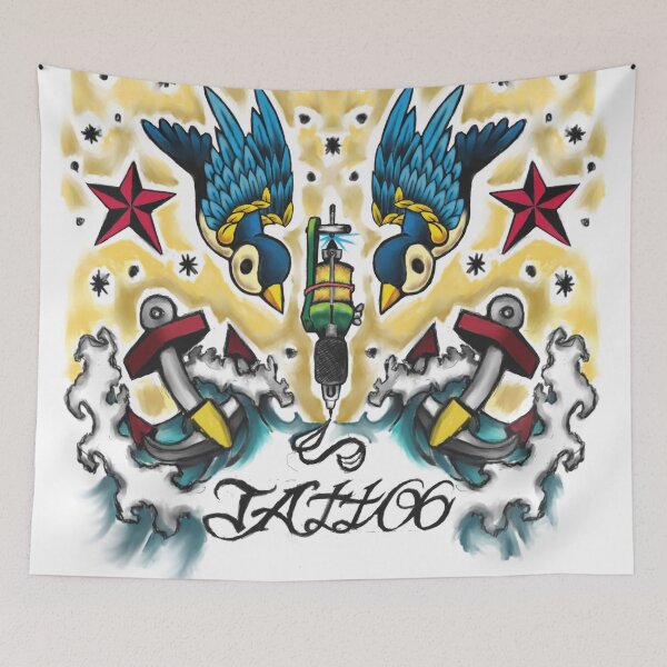 Item preview, Sparrow Tattoo designed and sold by ShamanArt8.