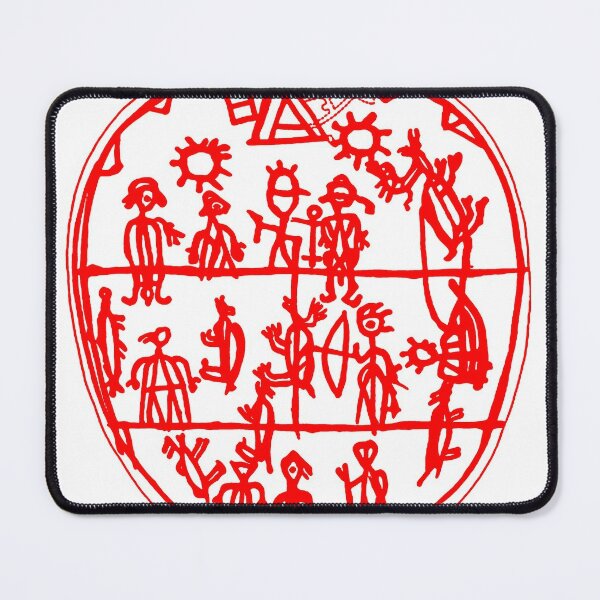 Sami shaman’s drum showing the three worlds, Sámi Shamanism Mouse Pad