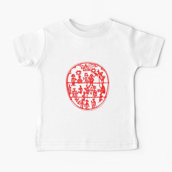 Sami shaman’s drum showing the three worlds, Sámi Shamanism Baby T-Shirt