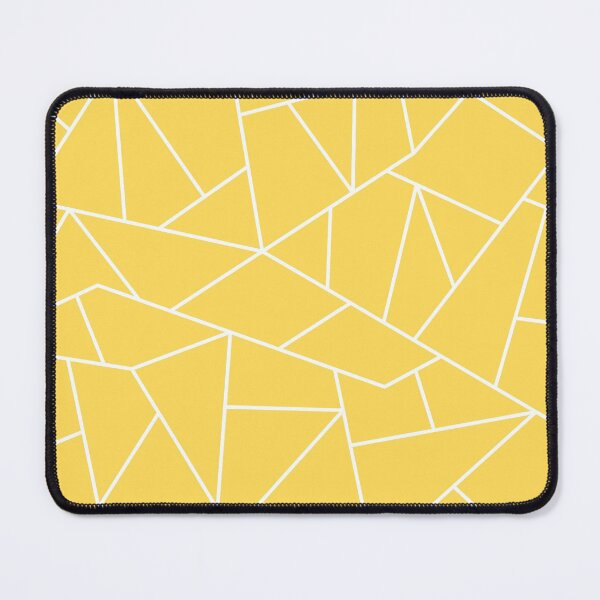 Item preview, Mustard Yellow White Mosaic Lines designed and sold by rewstudio.