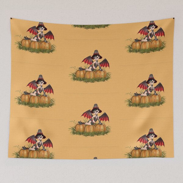 Item preview, Demon Witch and the Pumpkins designed and sold by LoneAngel.