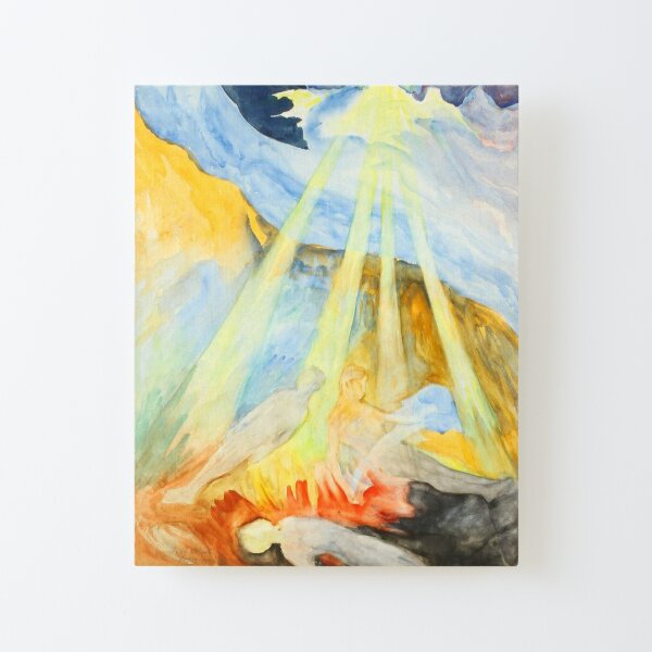 Hilma af Klint - Ohne Titel - Aquarelle Aufgezogener Druck auf Leinwandkarton