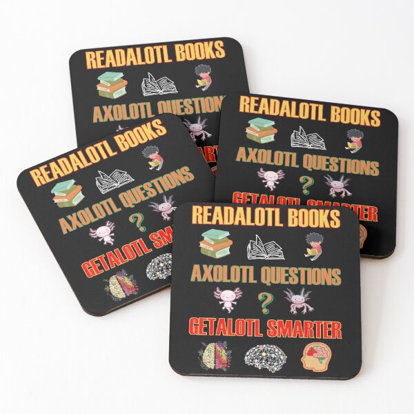 Item preview, Readalotl Books Axolotl Questions Getalotl Smarter - Fun Animal Pun Read Ask Get Smart designed and sold by artfulnotebook.