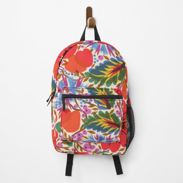 Item preview, Vibrant Colorful Vintage Mixed Red Blue Abstract Flowers and Berries. Red Blue Floral Pattern designed and sold by silviaol.