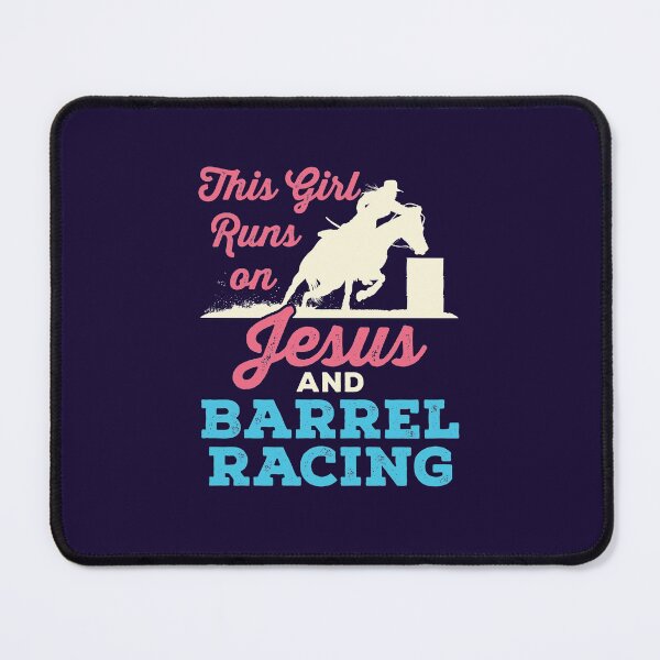 Item preview, This Girl Runs on Jesus and Barrel Racing designed and sold by jaygo.