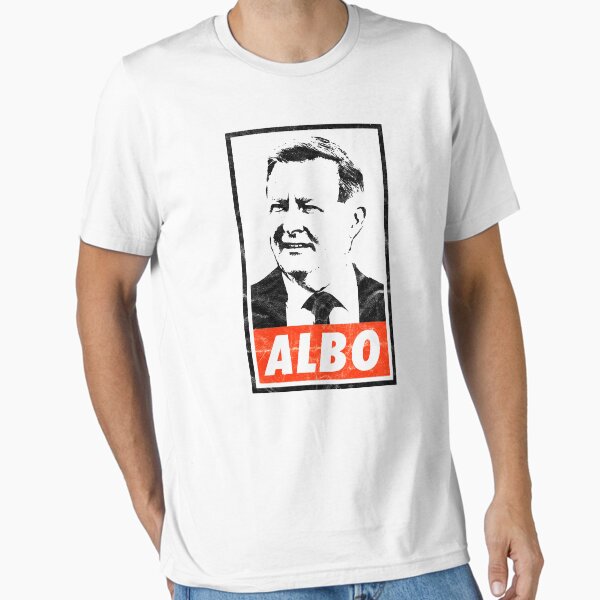 Vista previa del artículo con la obra «Albo (aspecto desgastado blanco)», diseñado y vendido por politicalamity.