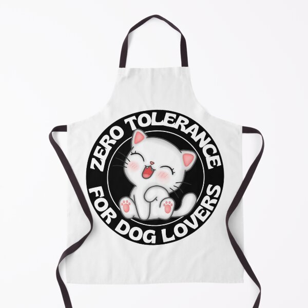 Item preview, Zero Tolerance For Dog Lovers Funny Kawaii Cat designed and sold by RGRamsey.