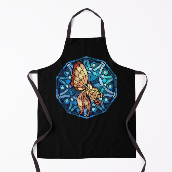 Item preview, Gold Betta Blue Polygon Stained Glass designed and sold by Wyvernwrought.