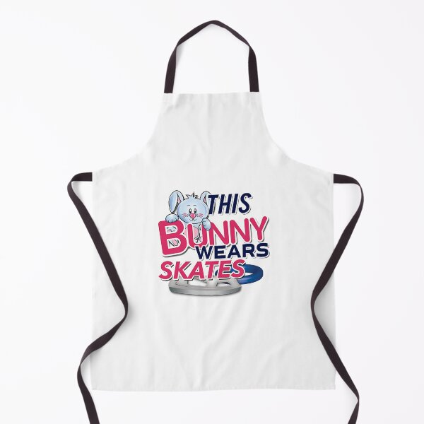 Artikelvorschau, 'This Bunny Wears Skates' (White) entworfen und verkauft von The Button Gal.