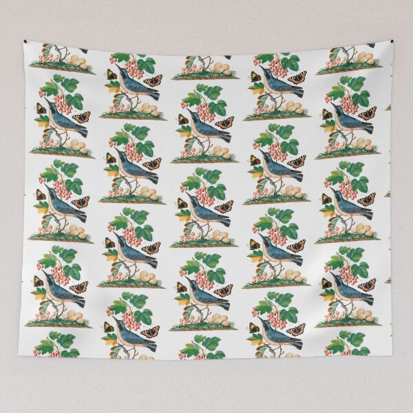 Item preview, Grape vine a bird feeding from grapes and butterfly's as well designed and sold by Spasija.