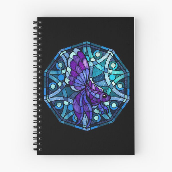 Item preview, Purple Betta Blue Polygon Stained Glass designed and sold by Wyvernwrought.