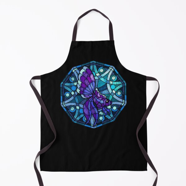 Item preview, Purple Betta Blue Polygon Stained Glass designed and sold by Wyvernwrought.