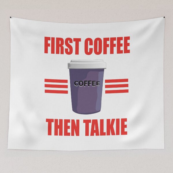 Item preview, Racing Stripes First Coffee Then Talkie. For Bean Shakers Only designed and sold by TJHstudio.