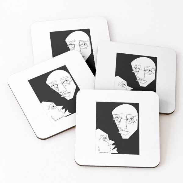 Item preview, Abstract faces drawing designed and sold by AtlanticArt227.