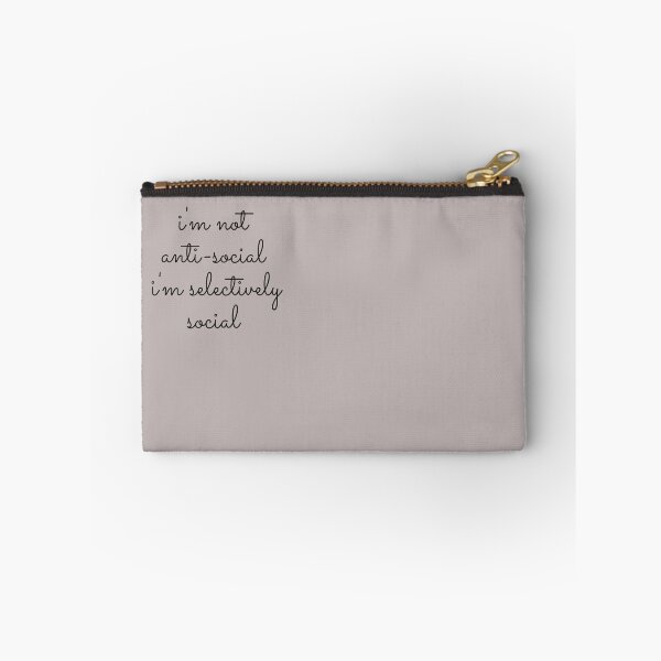 Item preview, I'm not anti-social, just selectively social designed and sold by ni3ma.