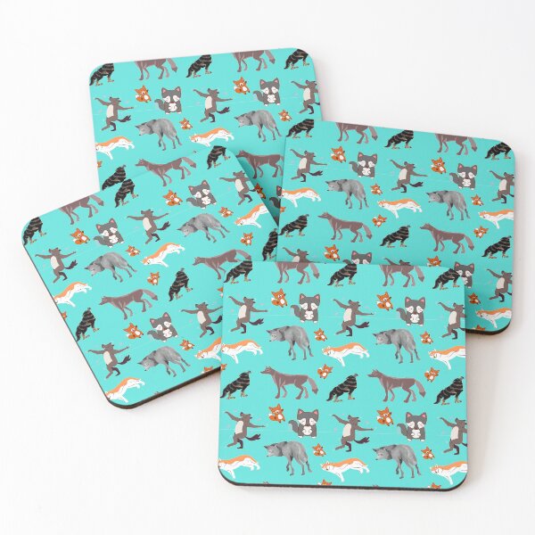 Item preview,  Wolves Of The Pattern Howling Wolf, Black Wolf And Grey Wolf Patterns designed and sold by chetan786.