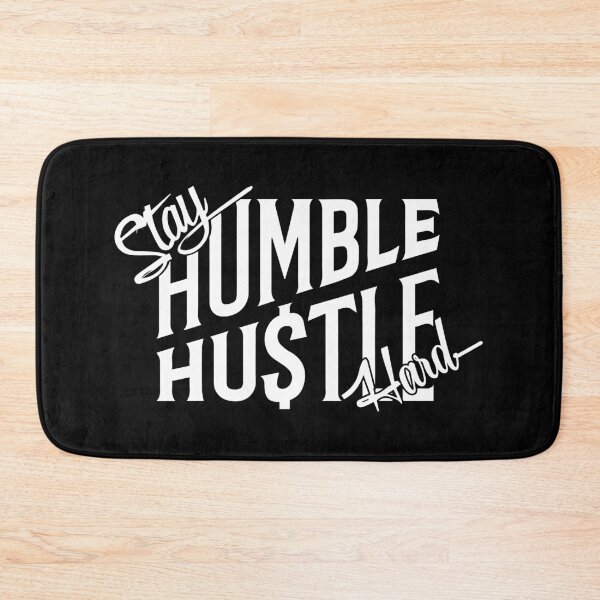 Item preview, Stay Humble Hustle Hard black logo designed and sold by MyMerch4u.