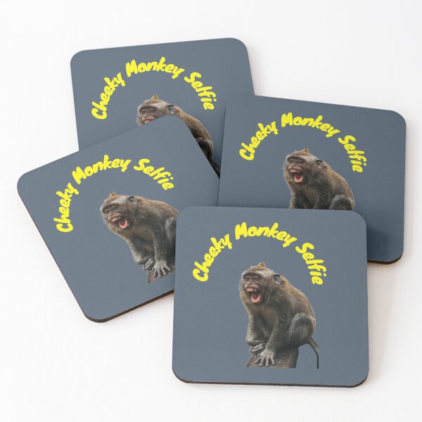 Item preview, Cute, Laughing, Cheeky Monkey Selfie getting up to mischief  designed and sold by haRexia.