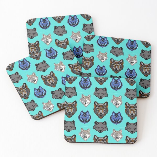 Item preview, Wolves Of The Pattern Howling Wolf, Black Wolf And Grey Wolf Patterns designed and sold by chetan786.