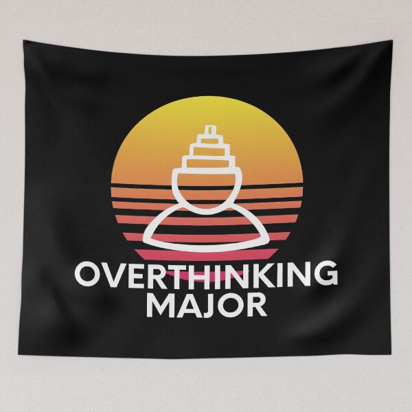 Item preview, Overthinking Major Anxiety College Student Sarcasm designed and sold by EllConApparel.