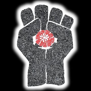 "The Intricacies of Hunter S. Thompson's Gonzo Fist - Dark Background