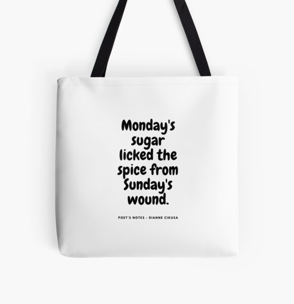 Poet's Notes #69 - Dianne Cikusa All Over Print Tote Bag