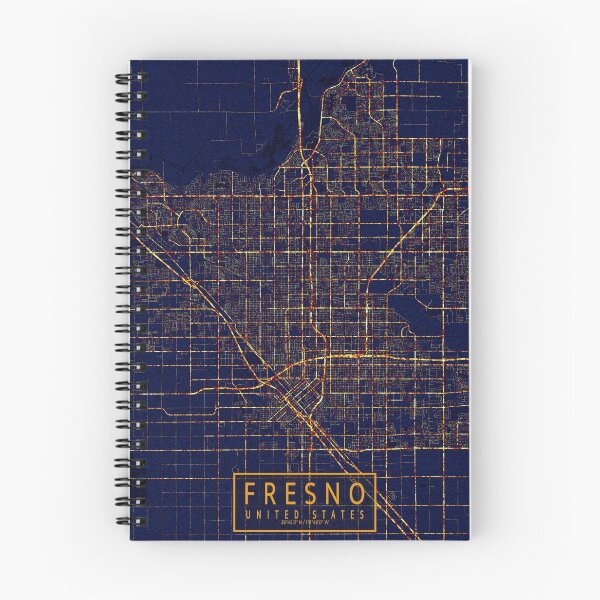 Item preview, Fresno, California, Estados Unidos Mapa - Ciudad de noche designed and sold by deMAP.