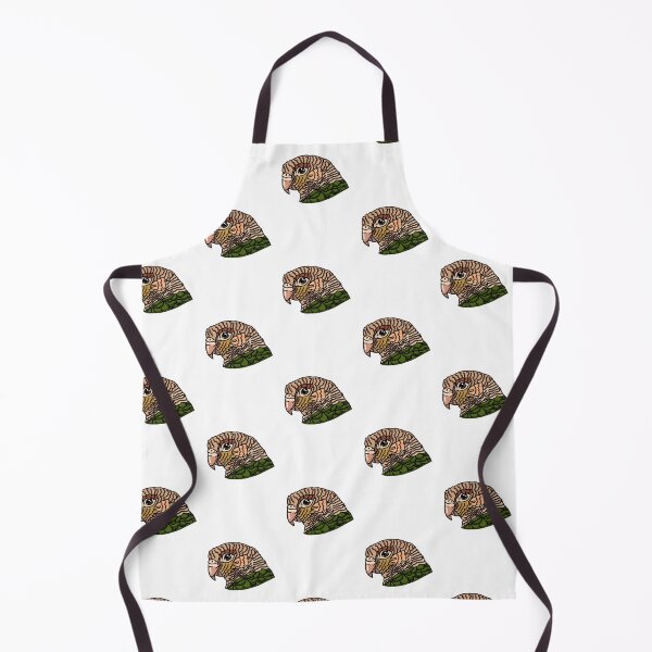 Item preview, pineapple green cheek conure line art cartoon designed and sold by Kelsea Taylor.