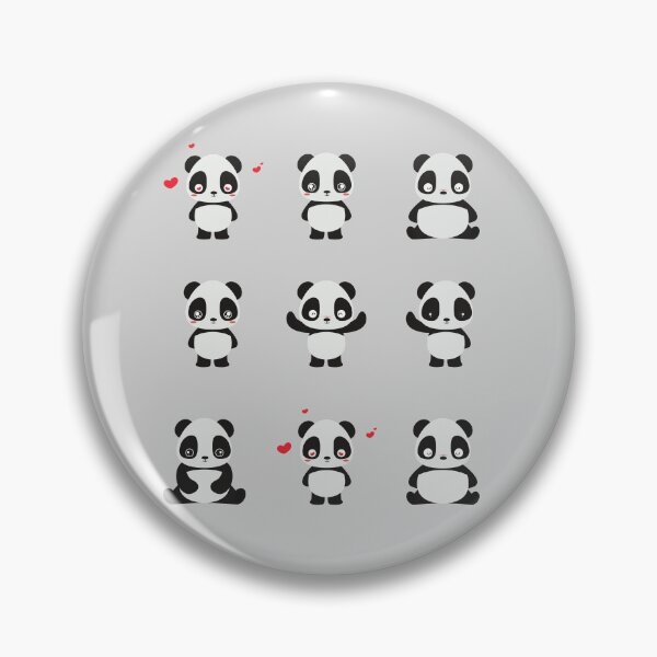 Item preview, Cute Animal Friendly Panda Sticker Pack - Panda Bear Pattern - Gift for Panda Lovers designed and sold by CaitU.