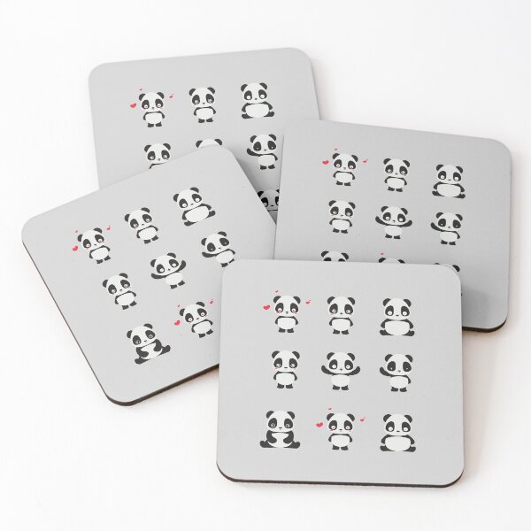 Item preview, Cute Animal Friendly Panda Sticker Pack - Panda Bear Pattern - Gift for Panda Lovers designed and sold by CaitU.