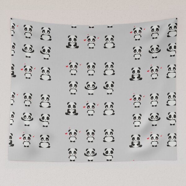Item preview, Cute Animal Friendly Panda Sticker Pack - Panda Bear Pattern - Gift for Panda Lovers designed and sold by CaitU.