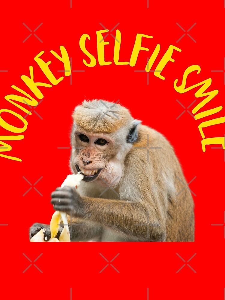 Funny Monkey Selfie of a shocked monkey up to mischief  Art Board Print  for Sale by haRexia