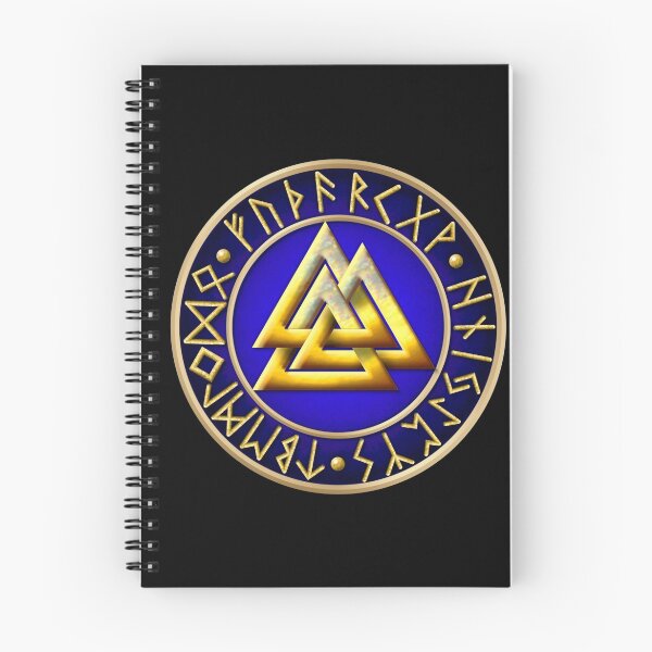 Item preview, Norse Valknut Runes - Blue designed and sold by Naumaddic Arts.