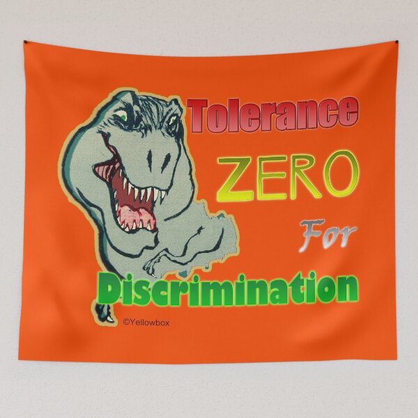 Item preview, Tolerance Zero for Discrimination - Yellowbox ink painting designed and sold by twyellowbox.