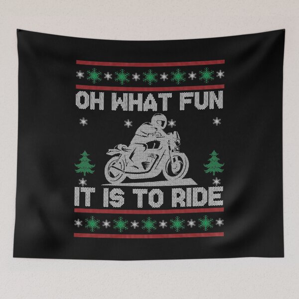 Item preview, MOTORCYCLE SWEATER CHRISTMAS OH WHAT FUN IT IS TO RIDE designed and sold by hasanmasud.