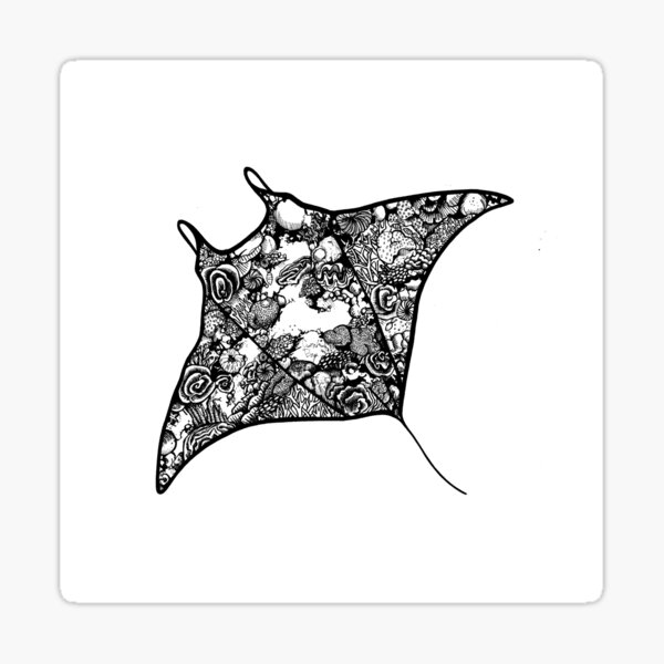 Item preview, Coral Garden - Manta designed and sold by Sadie James.