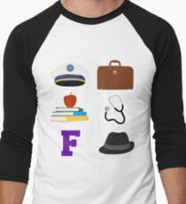 Catch Me If You Can Musical (large icons) Men's Baseball ¾ T-Shirt