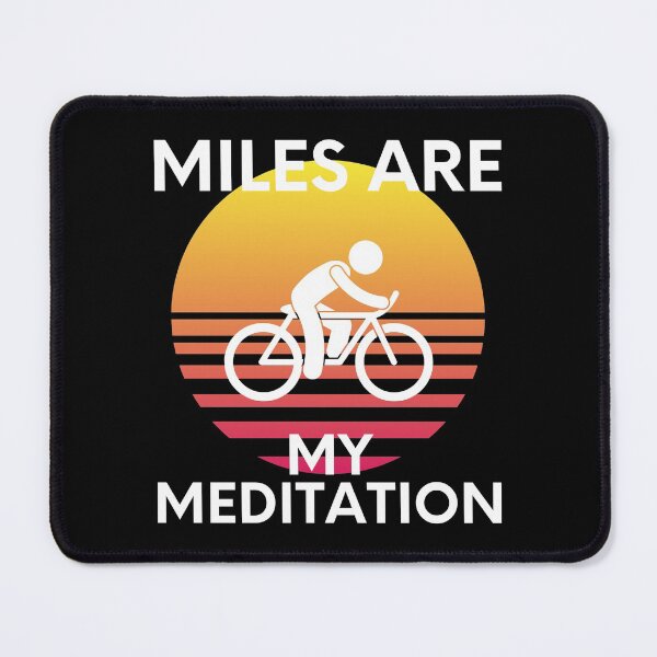 Item preview, Miles Are My Meditation Biker Biking Trip designed and sold by EllConApparel.