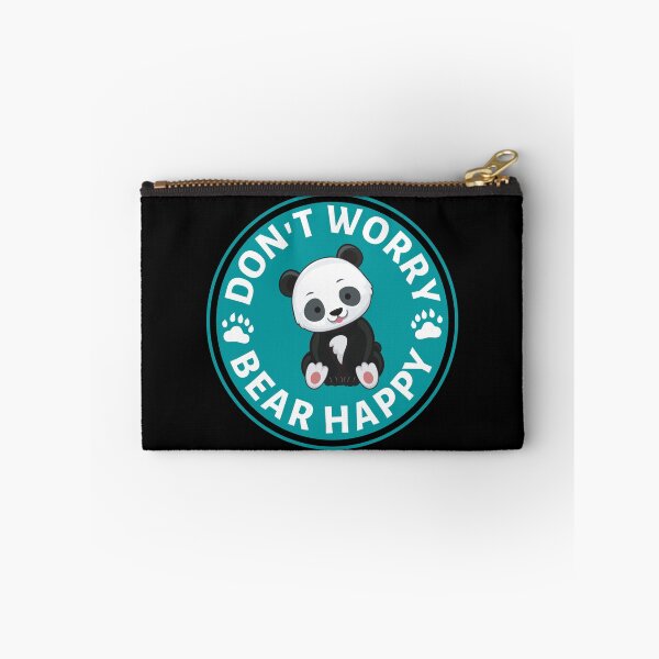 Item preview, Dont Worry Bear Happy Panda Pun- Cute Animal Friendly Panda - Gift for Panda Lovers designed and sold by CaitU.
