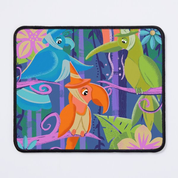 Item preview, Tweeting Beauty Enchanting Tropical Fairy Tale Birds designed and sold by ksrogersdesigns.