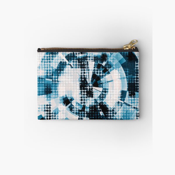 Item preview, graphic design geometric circle pattern abstract background in blue designed and sold by Mrvell.