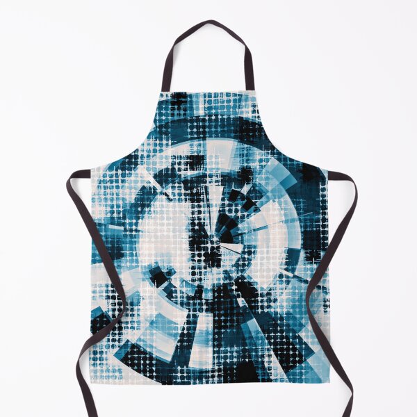Item preview, graphic design geometric circle pattern abstract background in blue designed and sold by Mrvell.