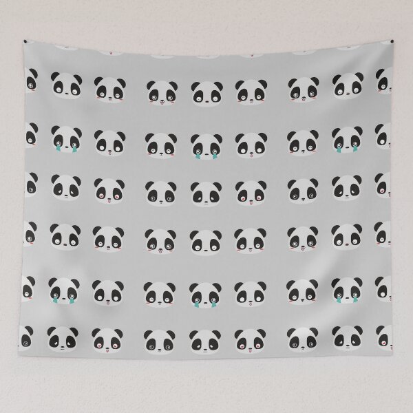 Item preview, Cute Animal Friendly Panda face Sticker Pack - Panda Bear Pattern - Gift for Panda Lovers designed and sold by CaitU.