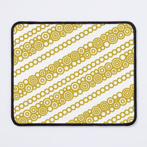 Item preview, Gold Diagonal Circular Stripes designed and sold by Pierre Bernard Jr.