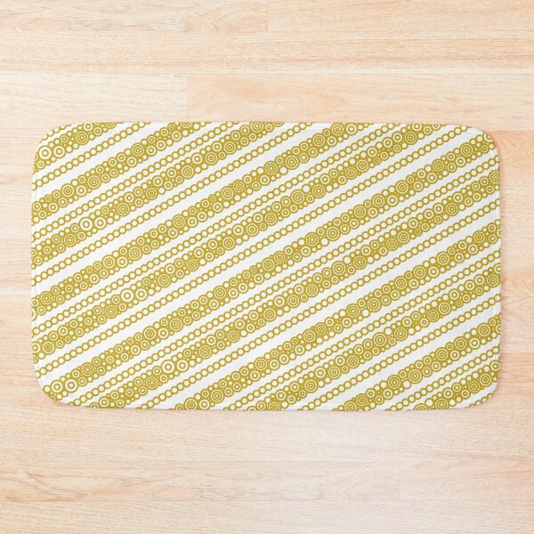 Item preview, Gold Diagonal Circular Stripes designed and sold by Pierre Bernard Jr.