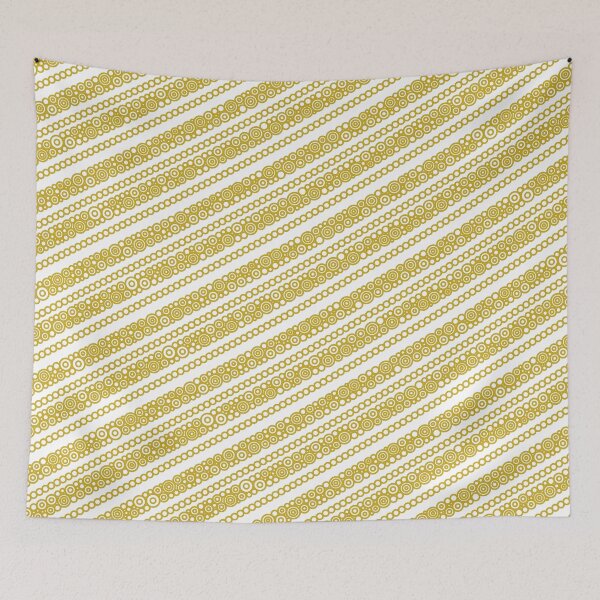 Item preview, Gold Diagonal Circular Stripes designed and sold by Pierre Bernard Jr.