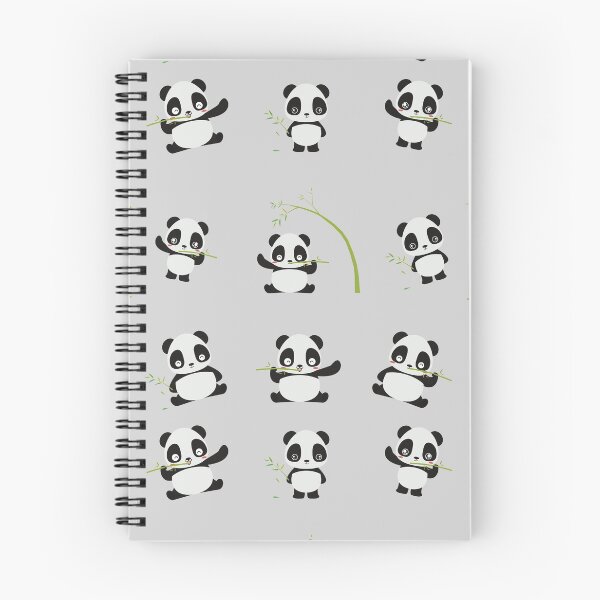 Item preview, Cute Animal Friendly Panda Sticker Pack - Panda Bear Pattern with bamboo- Gift for Panda Lovers designed and sold by CaitU.